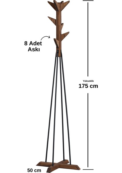 Ayaklı Elbise Askısı Portmanto Askılık