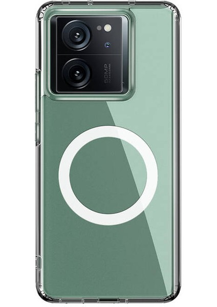 Xiaomi Mi 13T Kılıf Sert Pc Arka Yüzey Wireless Şarj Özellikli Flet Magsafe Kılıf