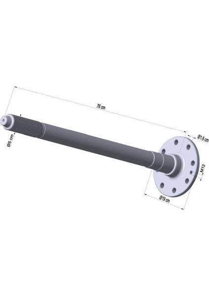 Arka Uzun Aks(Kuru Fren) (Dypmf-60) fırsatları