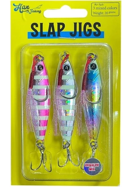 Slap Jigs 3 Uv&glow Mix Jig Yem