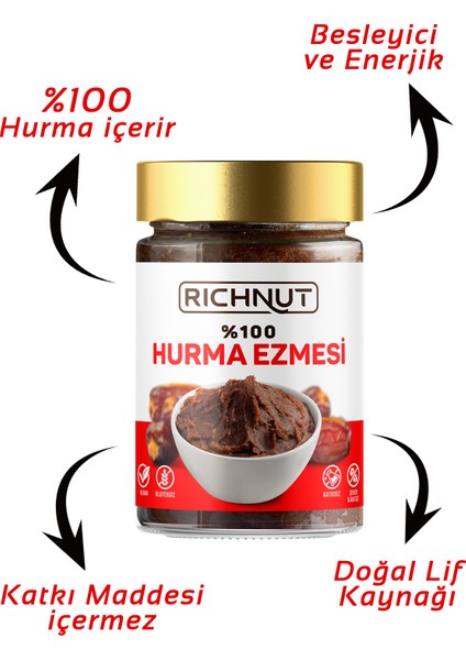 Hurma Ezmesi 400 gr Katkısız Hurma Püresi