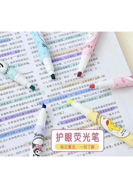 Kawai Sanrio Karakterler Fosforlu Kalem 6 Lı fırsatları