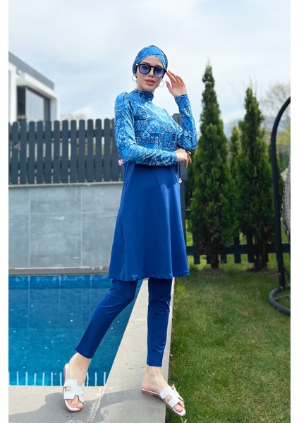 Likralı Tam Kapalı Mayo 4lü Set R068 Lamia modelleri