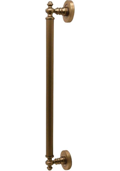 Osmanlı Rustik Mat Antik Sarı Zamak Çekme Kol Sürgülü Kapı Çekme Kolu 40 cm 1 Adet