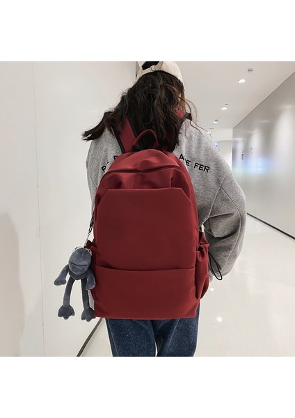 Schoolbag Erkek Mori Büyük Kapasiteli Düz Renk Sırt Çantası Kadın Tüm Maç Lise Sırt Çantası Kadın Sırt Çantası Üniversite Öğrencileri (Yurt Dışından)