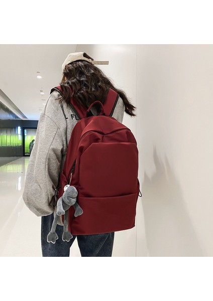 Schoolbag Erkek Mori Büyük Kapasiteli Düz Renk Sırt Çantası Kadın Tüm Maç Lise Sırt Çantası Kadın Sırt Çantası Üniversite Öğrencileri (Yurt Dışından)