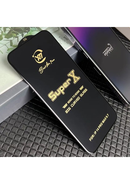 iPhon X, XS Super X Kavisli Ekran Koruyucu Kırılmaz Cam Ultra Kalınlık 0.40MM