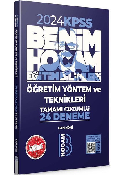 2024 KPSS Eğitim Bilimleri Öğretim Yöntem ve Teknikleri Tamamı Çözümlü 24 Deneme