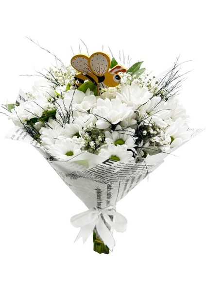 Papatya - Beyaz Papatya Buketi