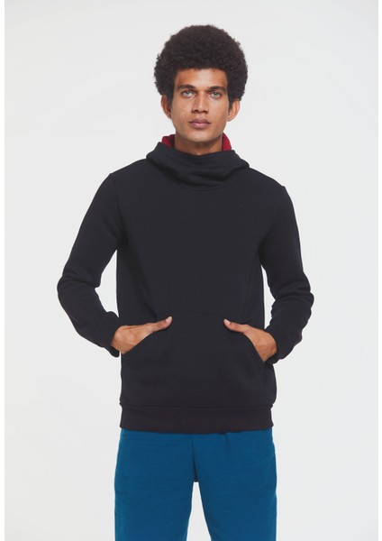 Kapüşonlu Sweatshirt Siyah