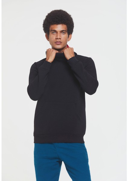 Kapüşonlu Sweatshirt Siyah modelleri