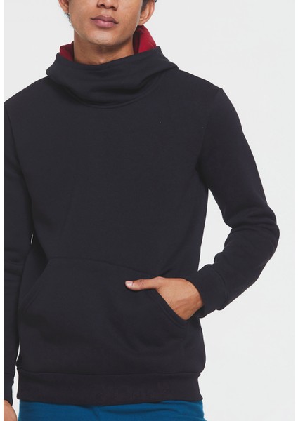 Kapüşonlu Sweatshirt Siyah indirimleri