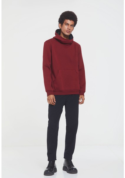 Kapüşonlu Sweatshirt Kırmızı fiyatları