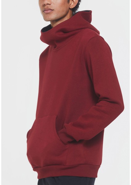 Kapüşonlu Sweatshirt Kırmızı indirimleri