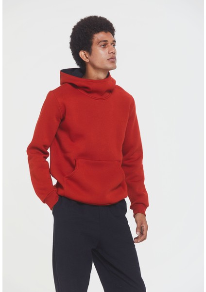 Kapüşonlu Sweatshirt Turuncu modelleri