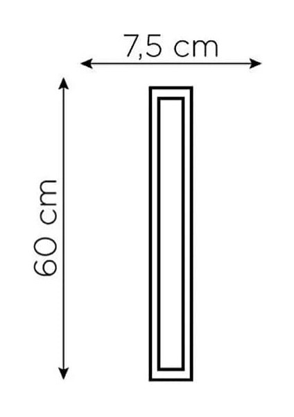 Zmr 18 W 60 cm Bant Armatür Beyaz Işık 6500K 2 Adet