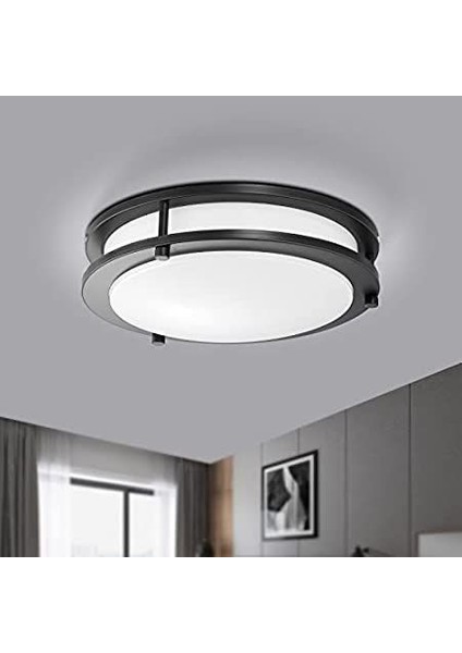 24 Watt, 4000K Soğuk Beyaz Işık Sıva Üstü LED Armatür, Banyo, Balkon, Salon Tavan ve Duvar Armatürü