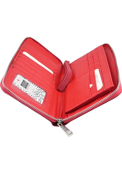 Ollbag Büyük Boy Logosuz Kadın Pörtföy Cüzdan Geniş Iç Tasarım Rahat Kullanım Telefon Gözlü Bileklikle Taşınabilir Cüzdan fırsatları