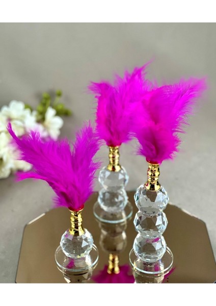 3 Lü Tüylük Kristal Set