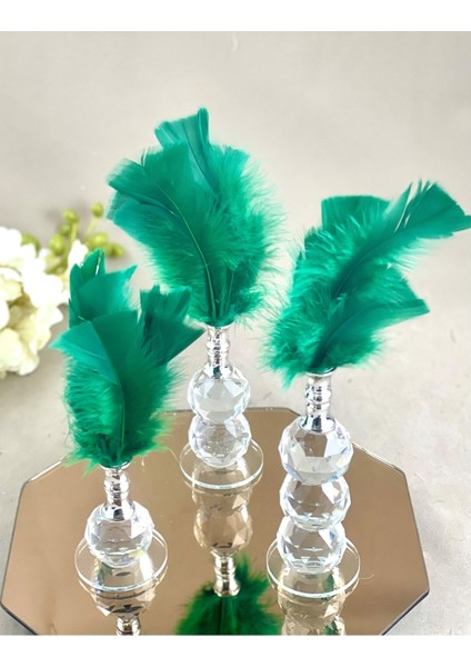 3 Lü Tüylük Kristal Set