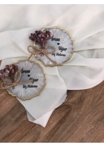 Epoksi Magnetı 25 Adet Söz Nişan Nikah Kına Düğün ği Kuran Hatırası Sünnet Mevlüt