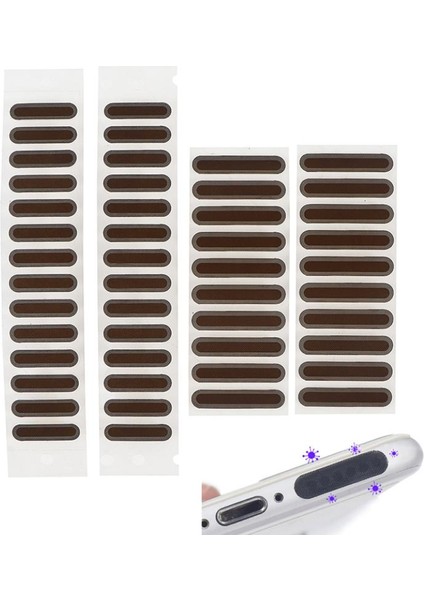 100 Takım 200 Adet Cep Telefonu Hoparlörü Için Toz Önleyici Sticker-Telefon Hoparlör Koruyucu 1.6 Cm-2.2 Cm1 modelleri