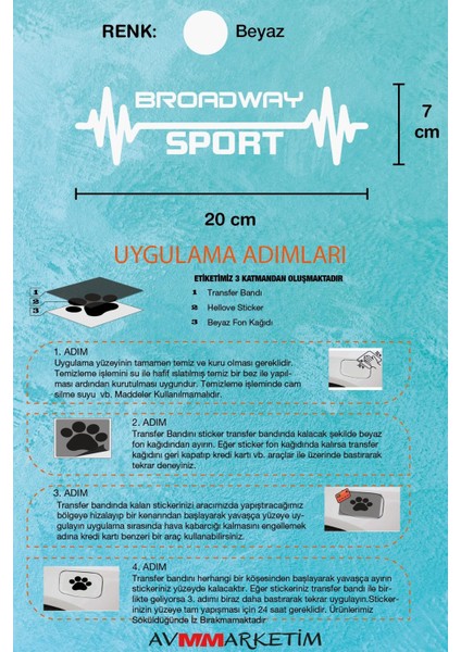 Renault Broadway Nabız Kalp Atışı Araç Ritim Oto Sticker 2 Adet Beyaz 20*7 cm fırsatları