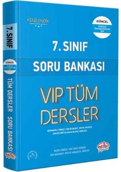 7. Sınıf Tüm Dersler Soru Bankası