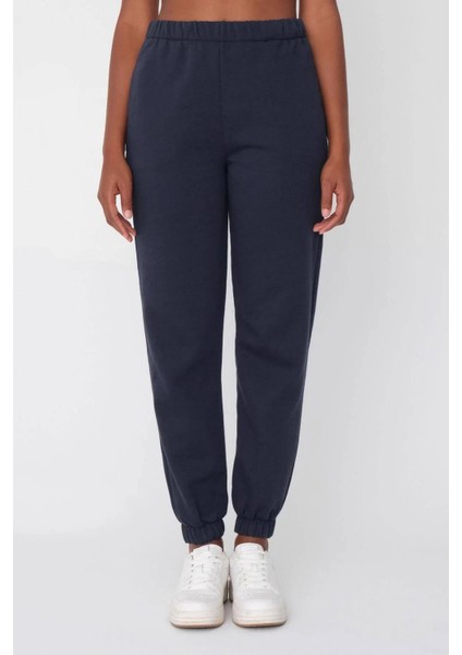 Kadın Kalın Içi Şardonlu Paça Lastikli Eşofman Altı Antrasit modelleri