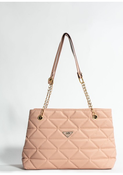 Siyah Kapitone 3 Bölme Fermuar Kapama Zincir Askılı Astarlı El Kol ve Omuz Çantası modelleri