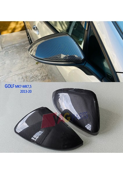 Golf 7 Dikiz Aynası Karbon Fiber Görünüm Kapak - Golf 7 Aksesuar Trim Kaplama
