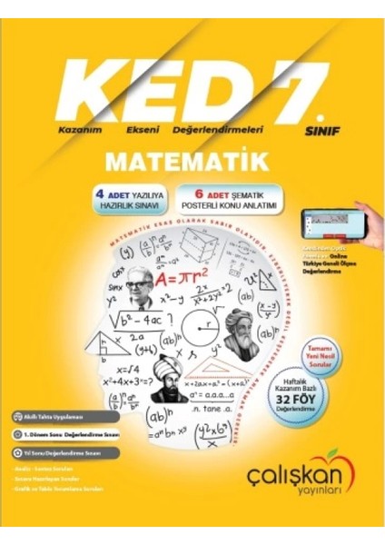 7. Sınıf Matematik (KED) Kazanım Ekseni Değerlendirmeleri