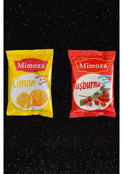 Kuşburnu ve Limon Aromalı Sıcak Toz İçecek Oralet'i Kış ve Meyve Çayı Kafe İçecekleri 2 Adet 500 gr