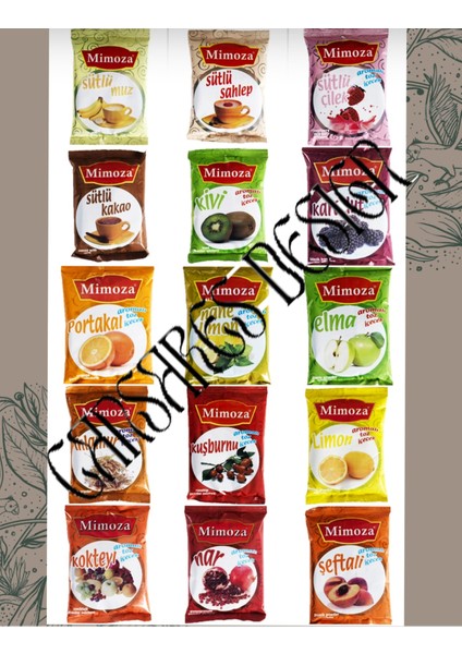 Kuşburnu ve Limon Aromalı Sıcak Toz İçecek Oralet'i Kış ve Meyve Çayı Kafe İçecekleri 2 Adet 500 gr fırsatları