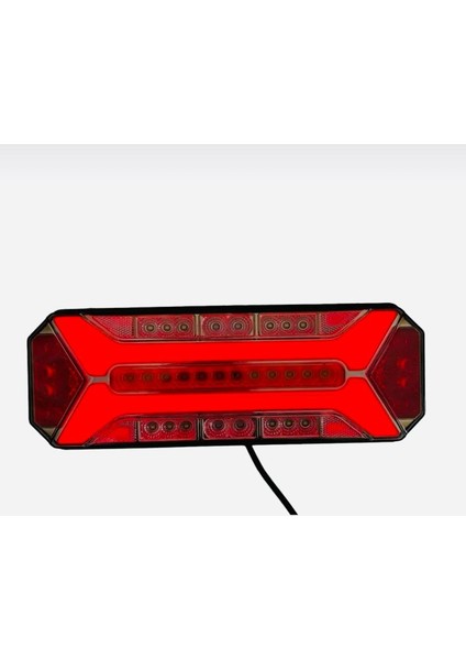 Çeray Yeni Star Neon LED Stop Lambası Kayar Sinyalli Kamyon-Tır-Dorse-Karavan-Kamyonet-Çekici 12X24 Volt 1ADET