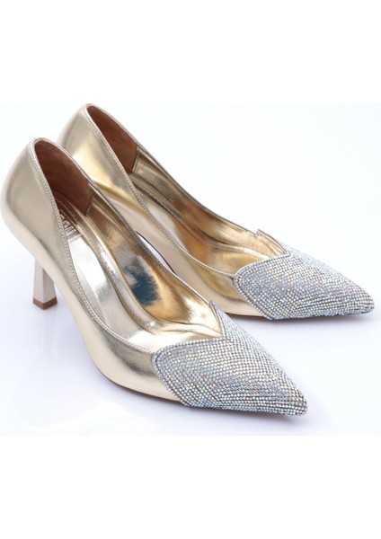 7051 Kadin Önü Taşli Topuklu Ayakkabi fiyatları