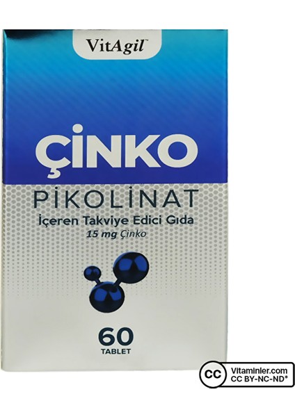 Vitagil Çinko Pikolinat 60 Tablet