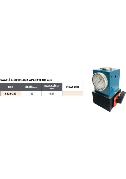 100MM Pld Saatli Z-Sıfırlama Aparatı fiyatları