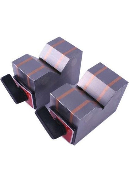 80X50X100X60 Pld Manyetik V-Yatak Çift Ölçüm Için 2li