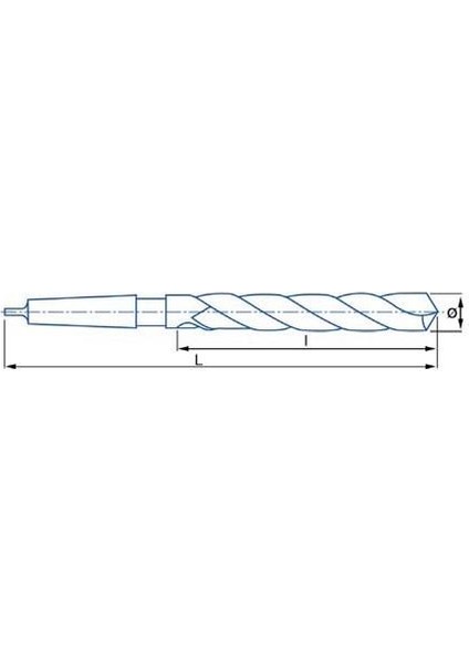 50,00X765 mm Iat DIN1870/2 Hss Extra Uzun Konik Matkap Ucu