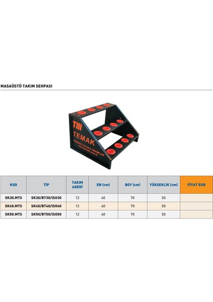 SK50.MTS Masaüstü Takım Sehpası