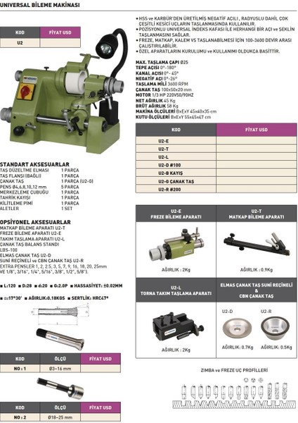 Ø3~16MM Vertex Unıversal Bileme Makinası Aksesuarı fiyatları
