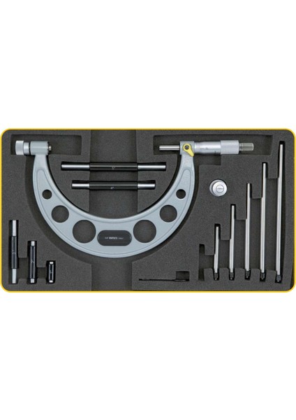 800-900 mm Asimeto Mekanik Değiştirilebilir Çubuklu Dışçap Mikrometresi AS-111360