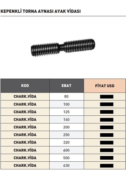 100MM Harvest Kepenkli Torna Aynası Ayak Vidası fiyatları