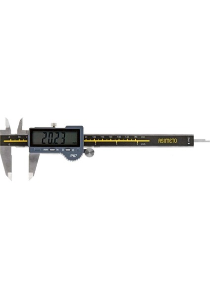 0-150MM Asimeto IP67 Su Geçirmez Büyük Ekran Dijital Kumpas AS-305065
