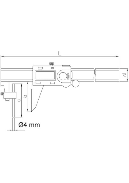 0-200 mm Asimeto Dijital Boru Kumpası AS-316082