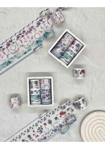 Masking Tape Yusufcuk Temalı 10'lu Yeşil Kutu Washi Bant Set washi Tape Bullet Journal Scrapbook