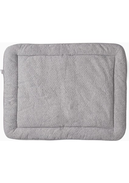 Kapitone Emekleme Minderi Oyun Matı 75X95X5 cm Mavi Gri