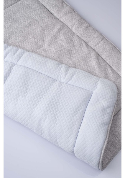Kapitone Emekleme Minderi Oyun Matı 75X95X5 cm Mavi Gri modelleri