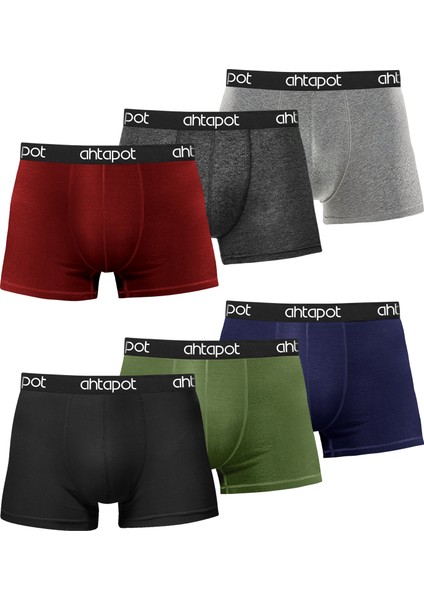 6'lı Kutu Likralı Premium Erkek Boxer Luigi